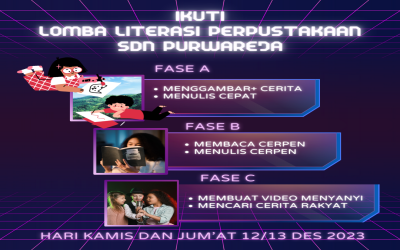 Lomba Literasi Perpustakaan SDN PURWAREJA Semester Ganjil 2023/2024